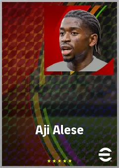 Aji Alese eFootball 2026 player card, 70 OVR CB