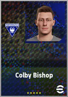 Colby Bishop eFootball 2026 player card, 71 OVR CF