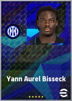 Yann Aurel Bisseck eFootball 2026 player card, 77 OVR CB