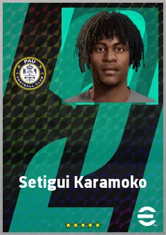 Setigui Karamoko eFootball 2026 player card, 65 OVR CB