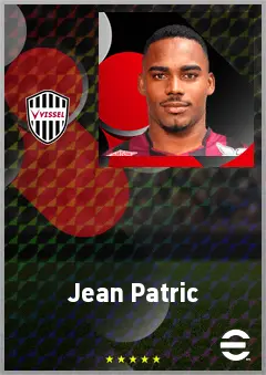 Jean Patric eFootball 2026 player card, 69 OVR LWF