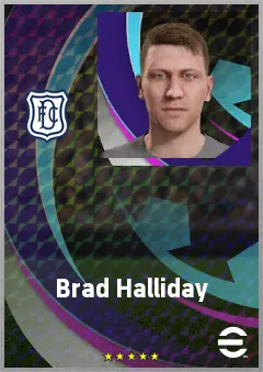 Brad Halliday eFootball 2026 player card, 66 OVR RB
