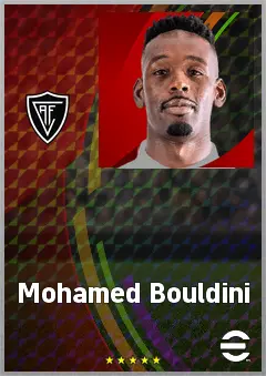 Mohamed Bouldini eFootball 2026 player card, 69 OVR CF