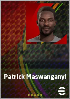 Patrick Maswanganyi eFootball 2026 player card, 69 OVR AMF