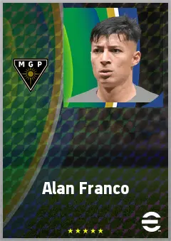 Alan Franco eFootball 2026 player card, 73 OVR CMF