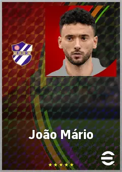 João Mário eFootball 2026 player card, 75 OVR RB