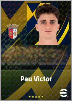 Pau Víctor eFootball 2026 player card, 72 OVR CF