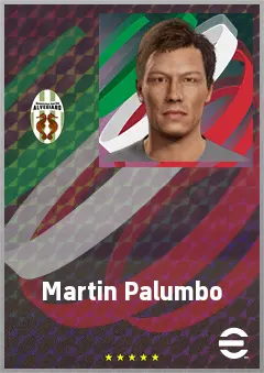 Martin Palumbo eFootball 2026 player card, 68 OVR CMF