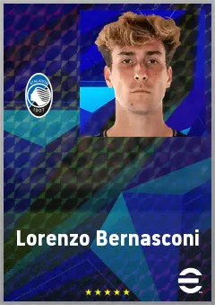 Lorenzo Bernasconi eFootball 2026 player card, 72 OVR LB