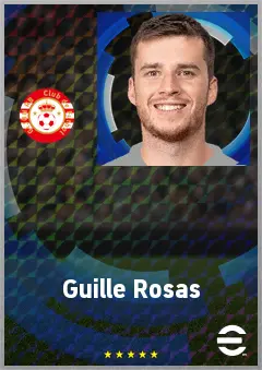 Guille Rosas eFootball 2026 player card, 72 OVR RB