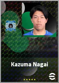 Nagai Kazuma eFootball 2026 player card, 66 OVR CB