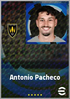Antonio Pacheco eFootball 2026 player card, 67 OVR AMF