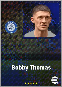 Bobby Thomas eFootball 2026 player card, 73 OVR CB