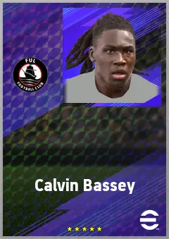 Calvin Bassey eFootball 2026 player card, 77 OVR CB