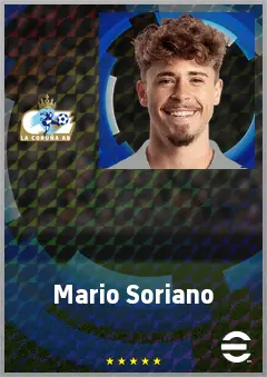 Mario Soriano eFootball 2026 player card, 72 OVR AMF