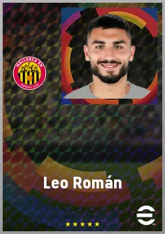 Leo Román eFootball 2026 player card, 73 OVR GK