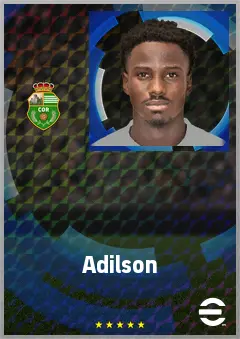 Adilson eFootball 2026 player card, 68 OVR LWF