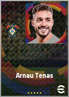 Arnau Tenas eFootball 2026 player card, 73 OVR GK
