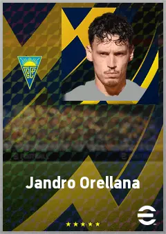 Jandro Orellana eFootball 2026 player card, 70 OVR DMF