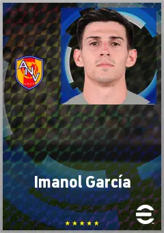 Imanol García eFootball 2026 player card, 70 OVR LB