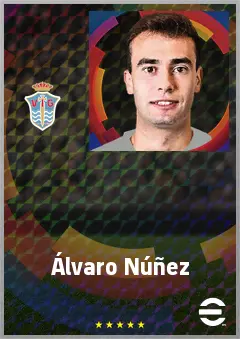 Álvaro Núñez eFootball 2026 player card, 70 OVR RB