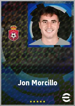 Jon Morcillo eFootball 2026 player card, 72 OVR LWF