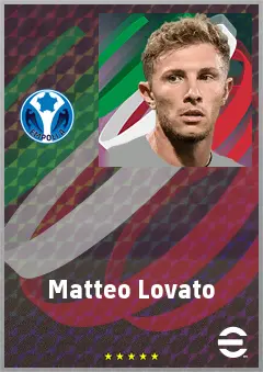 Matteo Lovato eFootball 2026 player card, 71 OVR CB
