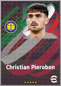 Christian Pierobon eFootball 2026 player card, 68 OVR CMF