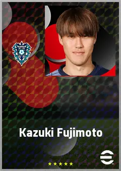 Fujimoto Kazuki eFootball 2026 player card, 69 OVR LMF