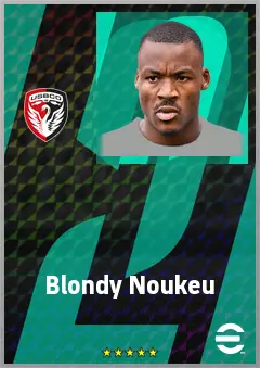 Blondy Noukeu eFootball 2026 player card, 68 OVR GK