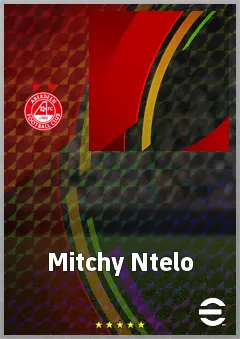 Mitchy Ntelo eFootball 2026 player card, 65 OVR CF