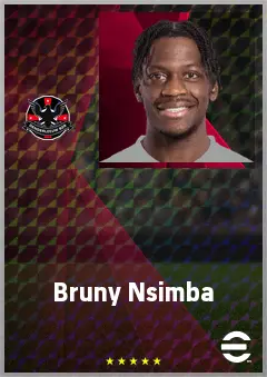 Bruny Nsimba eFootball 2026 player card, 69 OVR SS