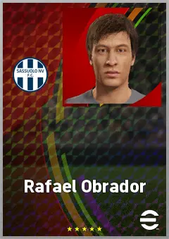 Rafael Obrador eFootball 2026 player card, 68 OVR LB