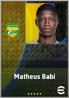 Matheus Babi eFootball 2026 player card, 69 OVR CF