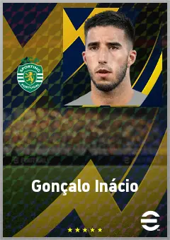 Gonçalo Inácio eFootball 2026 player card, 78 OVR CB