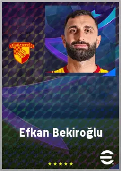 Efkan Bekiroğlu eFootball 2026 player card, 71 OVR AMF