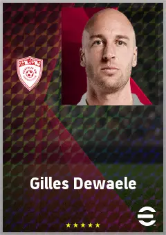 Gilles Dewaele eFootball 2026 player card, 66 OVR RB