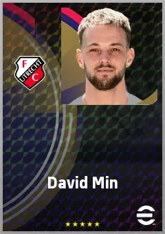 David Min eFootball 2026 player card, 69 OVR CF