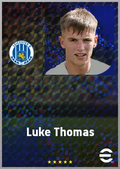 Luke Thomas eFootball 2026 player card, 72 OVR LB
