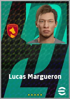 Lucas Margueron eFootball 2026 player card, 65 OVR GK