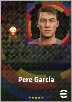 Pere García eFootball 2026 player card, 68 OVR GK