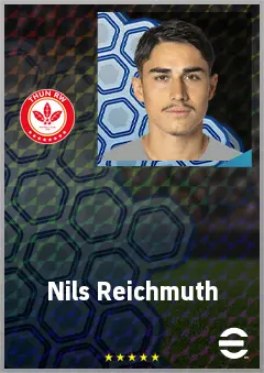 Nils Reichmuth eFootball 2026 player card, 67 OVR AMF