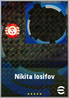 Nikita Iosifov eFootball 2026 player card, 69 OVR LWF