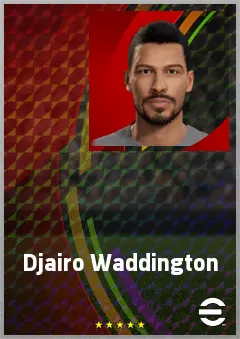 Djairo Waddington eFootball 2026 player card, 53 OVR CB