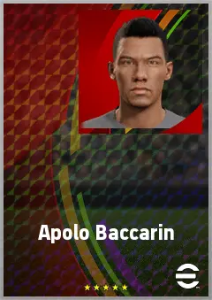 Apolo Baccarin eFootball 2026 player card, 60 OVR DMF