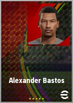 Alexander Bastos eFootball 2026 player card, 57 OVR LMF