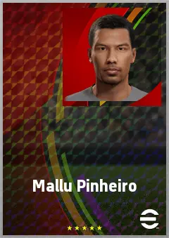 Mallu Pinheiro eFootball 2026 player card, 55 OVR RWF