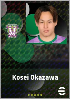 Okazawa Kosei eFootball 2026 player card, 67 OVR DMF