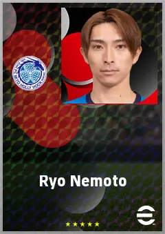 Nemoto Ryo eFootball 2026 player card, 67 OVR CF