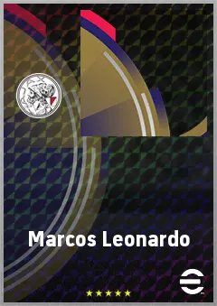 Marcos Leonardo eFootball 2026 player card, 75 OVR CF